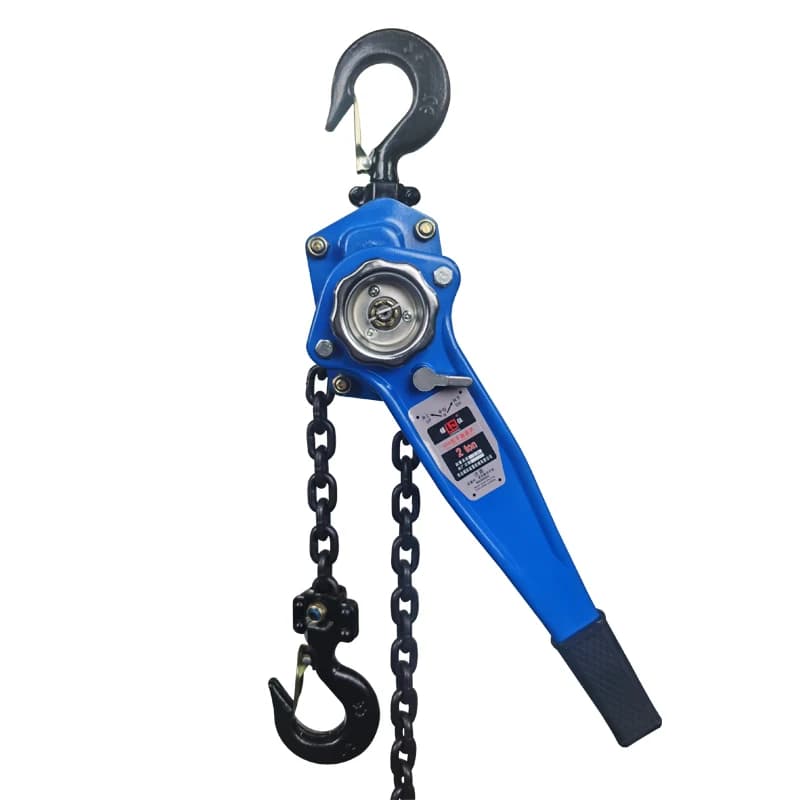 1.5 Ton 6m Steel Hand Hoist G80 Chain New Condition Manual Traction Hoist Lever Power Source Hand Tensioner for Hotels Mines