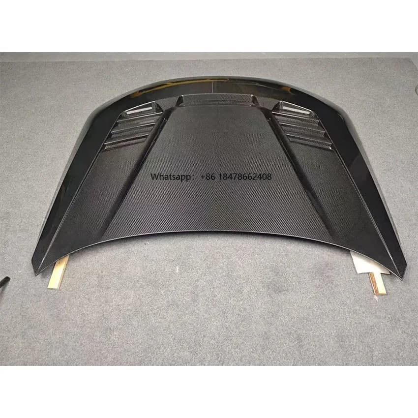 Upgrade Car Parts V Style Dry Carbon Fiber Bonnet Hood for G87 M2 Car Body Kit