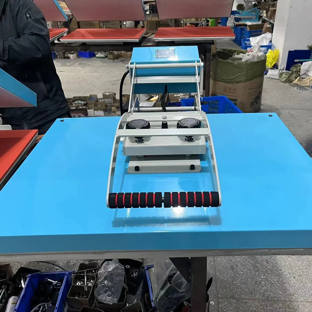 60x80CM Large Format High Pressure Sublimation Machine 24* 32 Inch Ribbon Heat Press Flatbed Printer New Condition