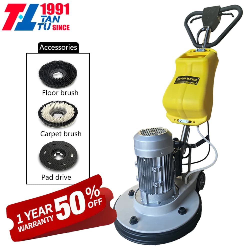 2025 New Commercial Use 1100w 154rpm Electric Concrete Floor Polishing Machine 220V 430mm Working Width