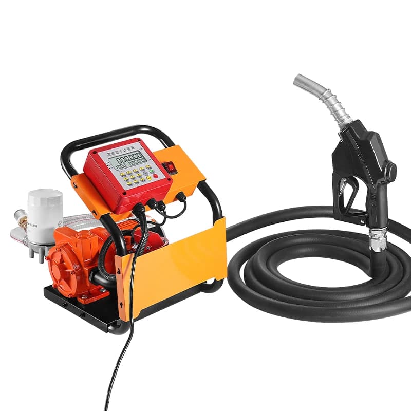 Automatic Portable Fuel Pump 110V220V   Pump Set Quantitative Flow Meter and Self-Sealing Gun
