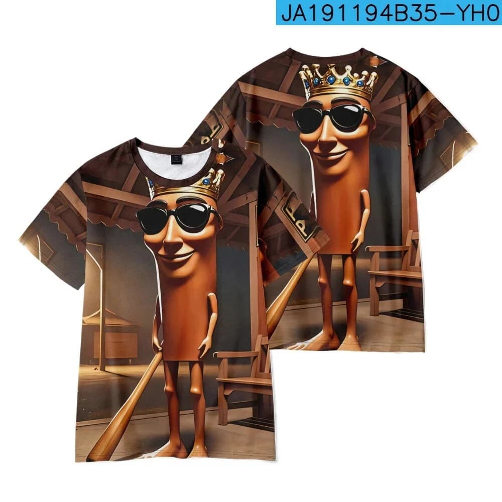 Funny Cartoon Graphic T Shirt 2026 New Brainrot Meme Print Quick Dry Soft Polyester Kids Boys Girls Unisex Oversized Tops