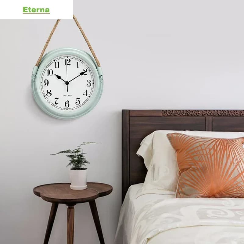 Metal Vintage 3D Wall Clock Minimalist for Living Room Kitchen Home Decor