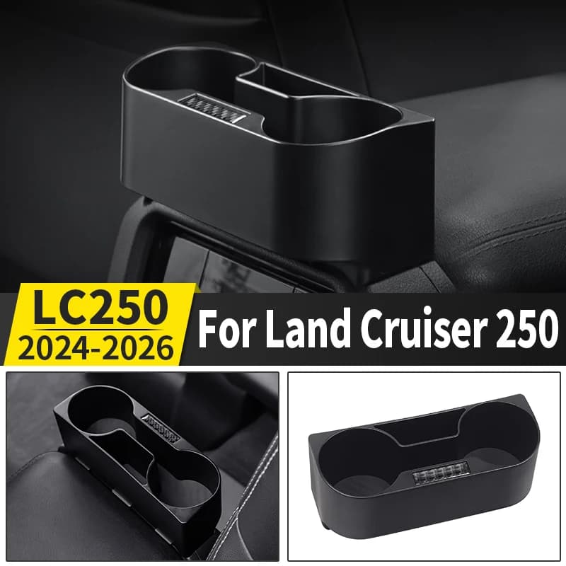 For Toyota Land Cruiser 250 Prado LC250 2025 2024 Armrest Box Water Cup Holder Expander Interior Organizer Accessories Non-Slip