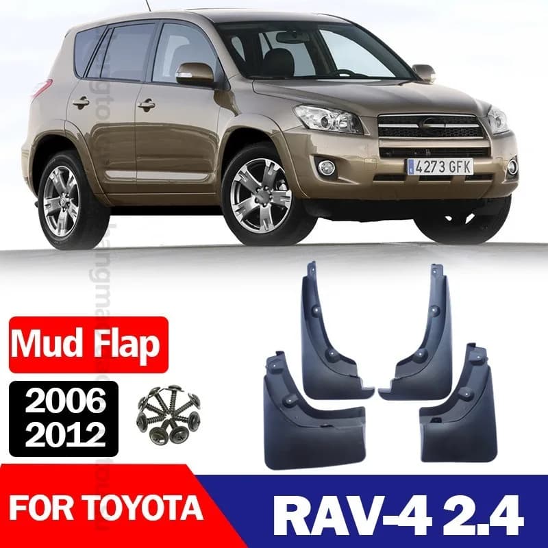 Auto Mudguards Fenders For Toyota RAV4 2.4L 2006-2012 Black ABS Exterior Car Accessories Tire For Protection Vehicle Decor