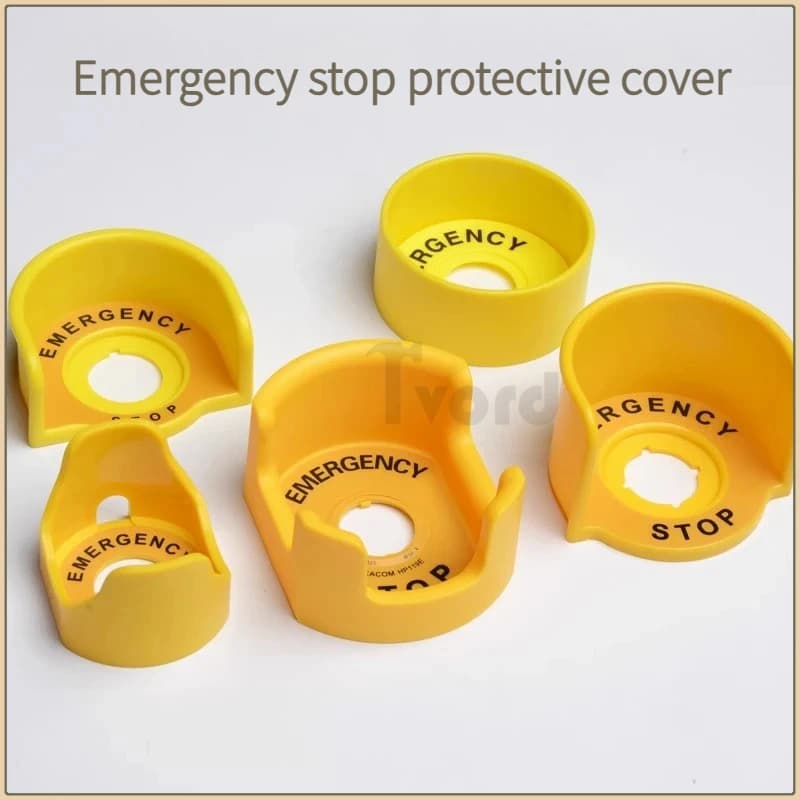 Push Button Switch Protective Cover Protective Cover Anti-Missing Elevator Emergency Stop 22mm Accessory Round Warning Ring