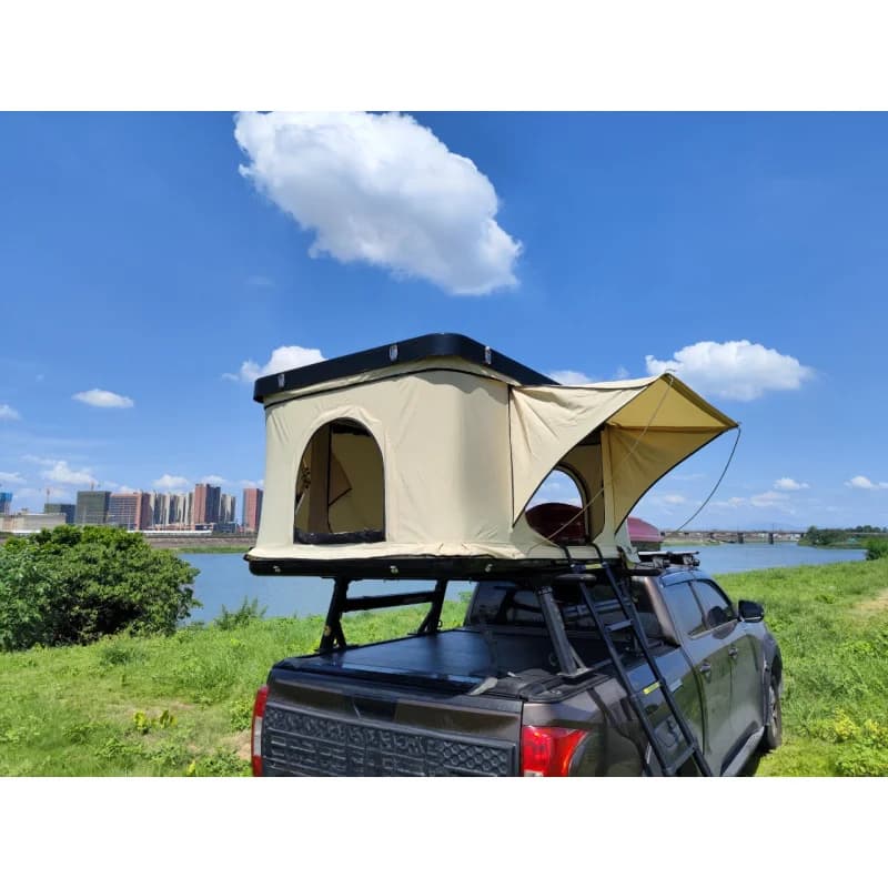 High Quality Aluminum Alloy Folding Hard Shell Car Roof Top Tent Waterproof Outdoor Camping Accessories Fit 1-2 Person
