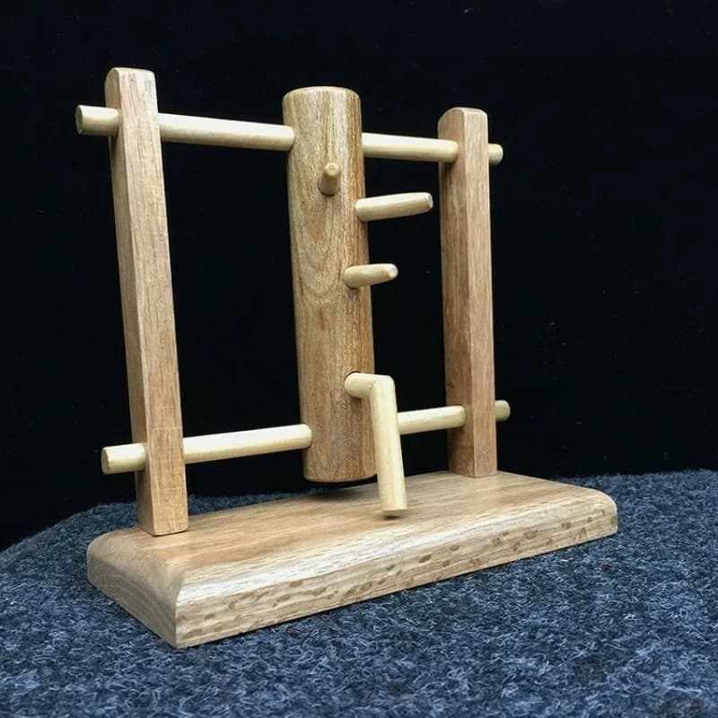 Mini Chinese Wing Chun Stake Wooden Dummy Kongfu Decor