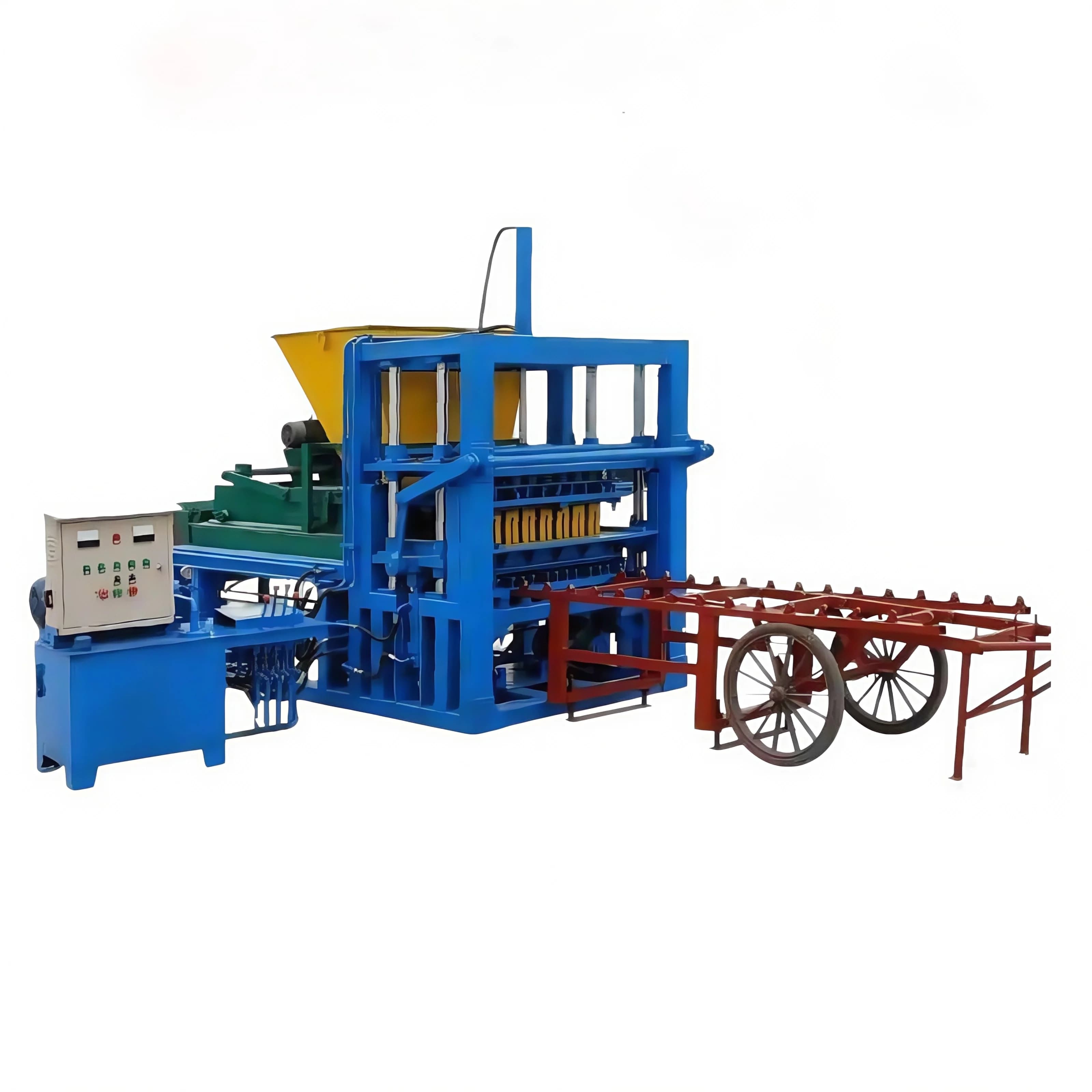 Efficient Fly Ash Brick Making Machinery 220V Hollow Block Molding Machine With Motor Core Components Affordable Price