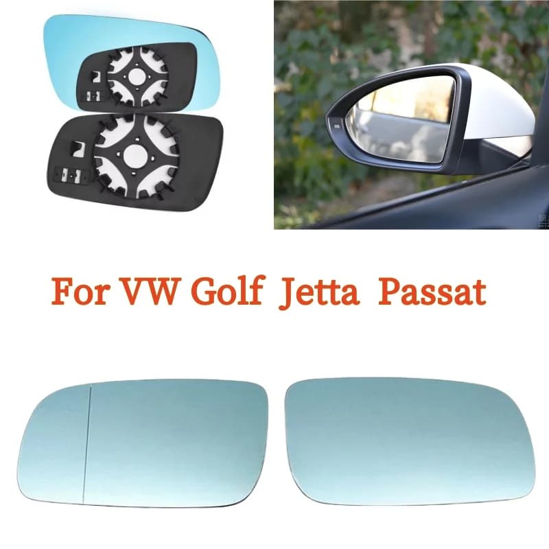 Applicable to Volkswagen Passat B5, Bora Golf 4,Jetta Santana, rearview mirror plates, blue mirrors, OEM1J1 857 521, 1J1 857 522