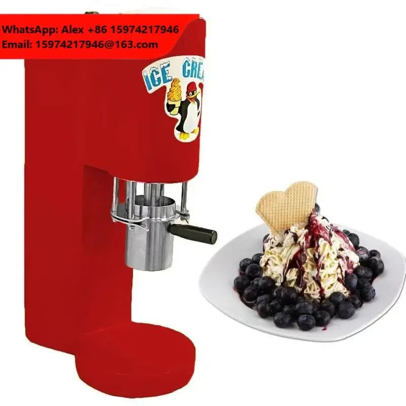 BBT Gelato Spaghetti Ice Cream Noodle Shape Making Machine-New Commercial Use High 220V/110V Compatible 1 Year Warranty