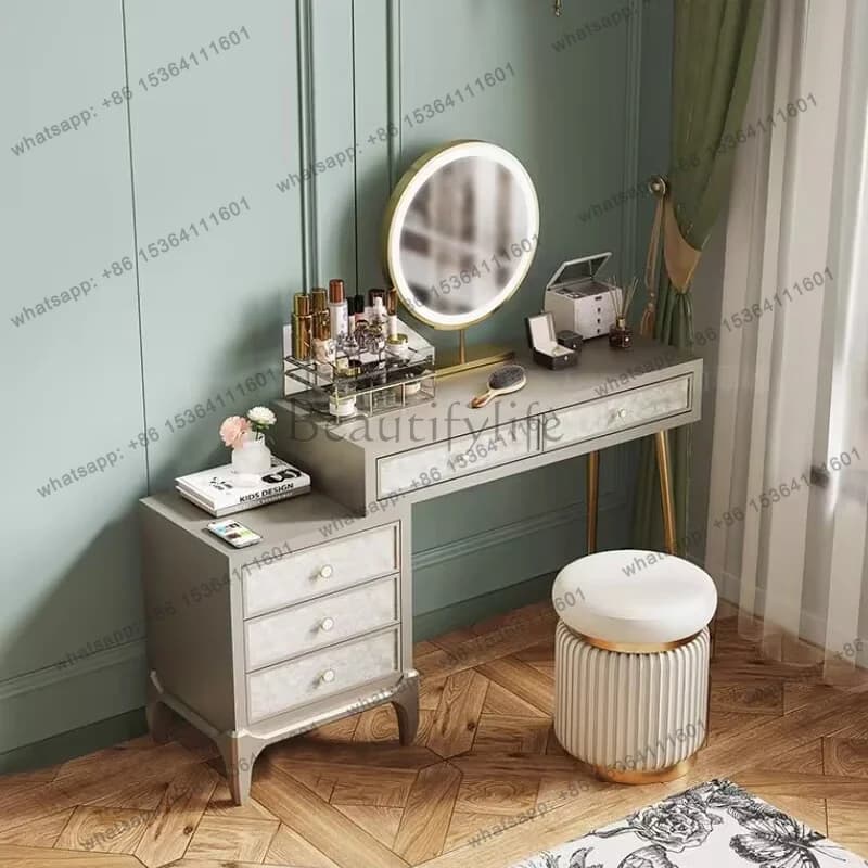 ld Cosmetics Modern Dressing Table Bedroom Makeup Storage Drawers Living Room Vanity Table Luxury  Trendy Furniture