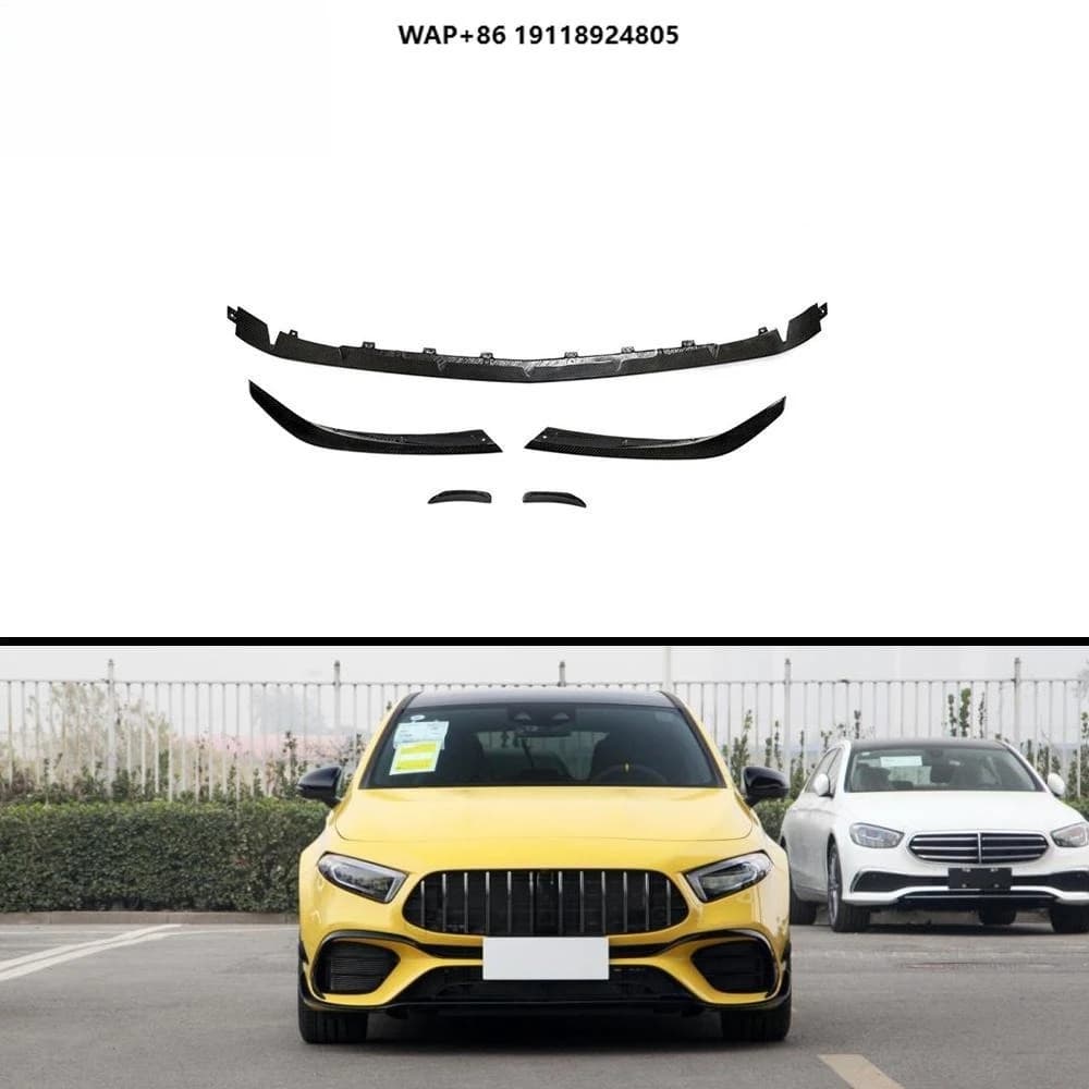 Carbon Fiber Front Lip for  a Class V177 A45 AMG S Sedan 4-Door 2020-2022