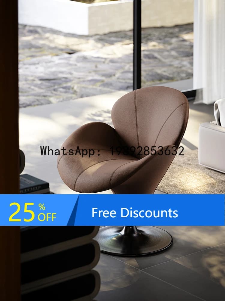 YFY Petal Makeup Chair Designer Bedroom Light Luxury Vanity Stool Villa Makeup Table Rotating Vanity Chair