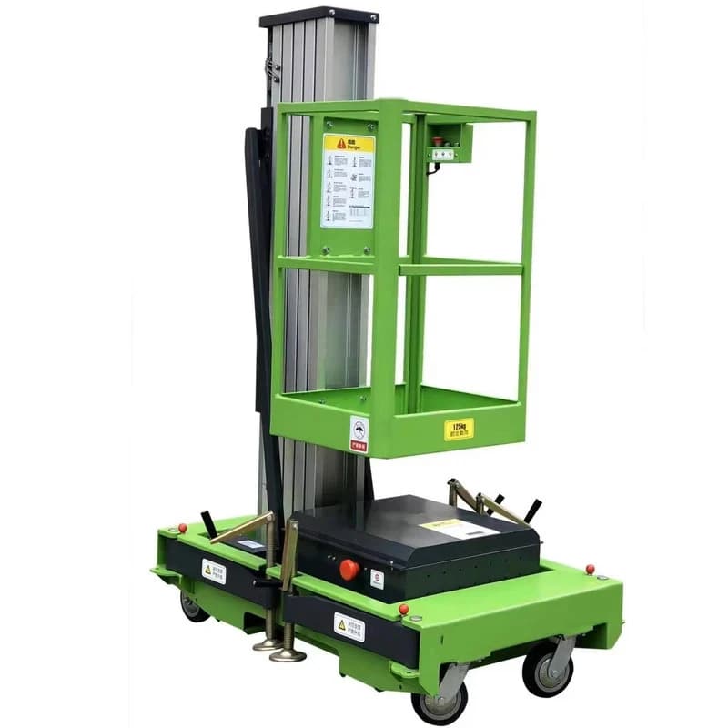 4M KG Aluminum Single Alloy Vertical Lifts Self Propelled Mast Lift