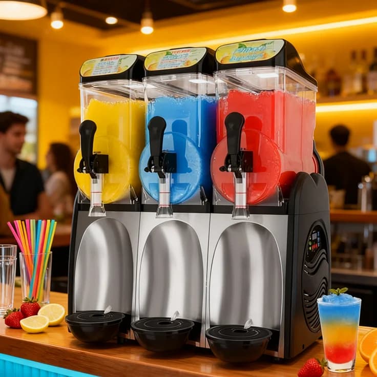 Top Seller Commercial Italian 12l-commercial-slush-machine Multiple-tank Slushee Slush Machine With R290, 12 Liters