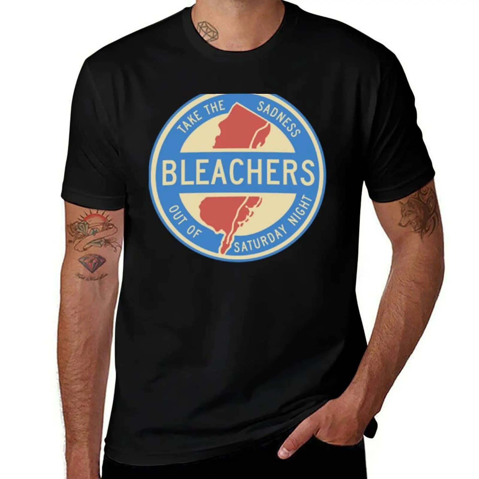 bleachers T-Shirt Casual Pattern Print Tee Shirt T-Shirt
