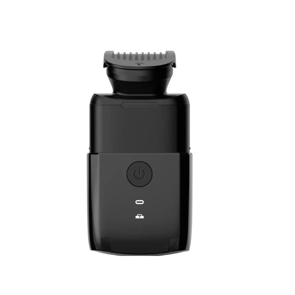 Portable Men’s Travel Facial Groomer Cordless Shaver Reciprocating 2-Blade Shaver Fully Washable USB-C Fast Charging for Travel