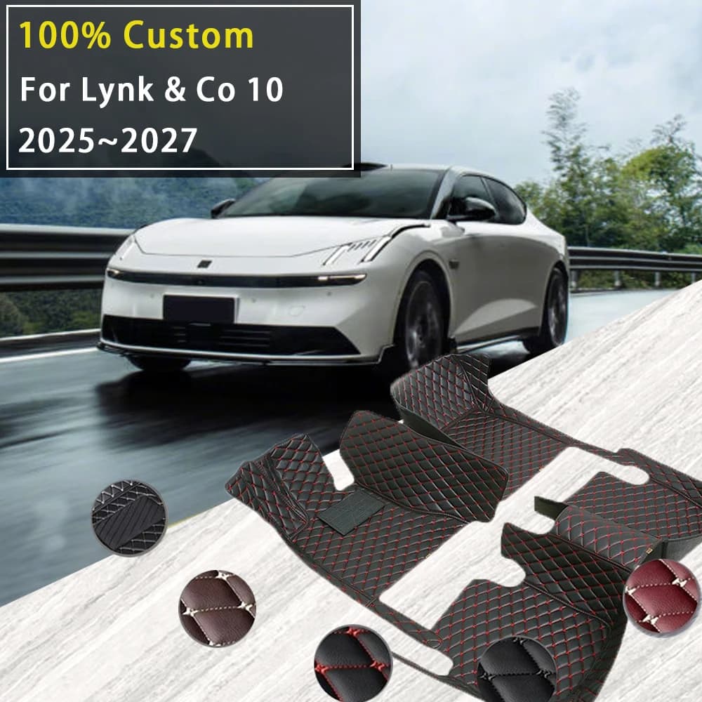 Car Floor Mats For Lynk & Co 10 EMP P372 2025 2026 2027 Waterproof Pads Leather Foot Carpets Floor Covers Auto Accessories