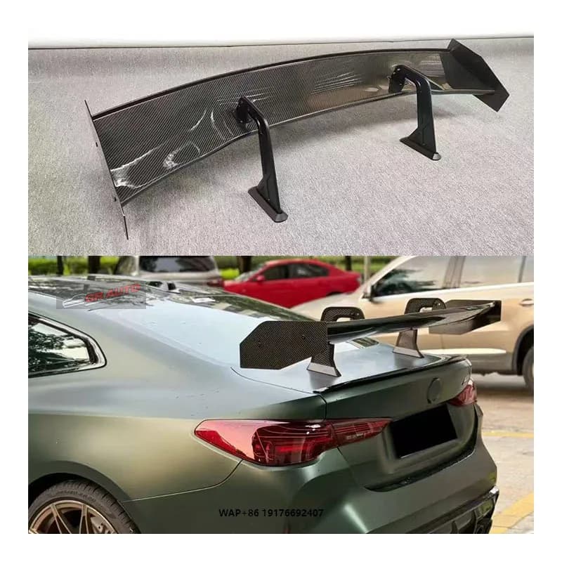 ForBMW M3 M4 G80 G82 PRO Dry Carbon Fiber Goose Top Tail Wing Rear Spoiler