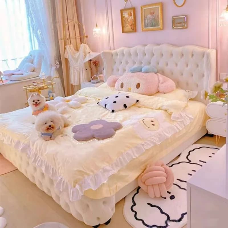 Stuff Frame Double Bed Accessories Couples Freeshippings Headboards Double Bed Loft Wooden Letto Matrimoniale Furniture