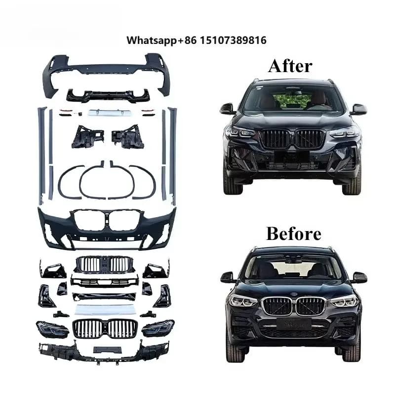 Hot Selling Car Body Kit for X3 G01 20-22 Upgrade G01 MT Bodykit Front Rear Bumper Headlight Grill Side Skirt Diffuser