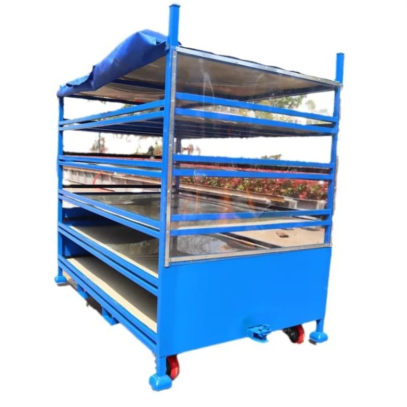Automobile manufacturing tooling vehicle Parts turnover storage cage battery car