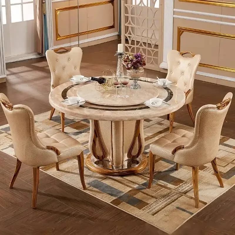 Universal Party Dining Table Organizer Event Unique Round Coffee Dining Table Salon Living Room Juegos De Comedor Home Furniture