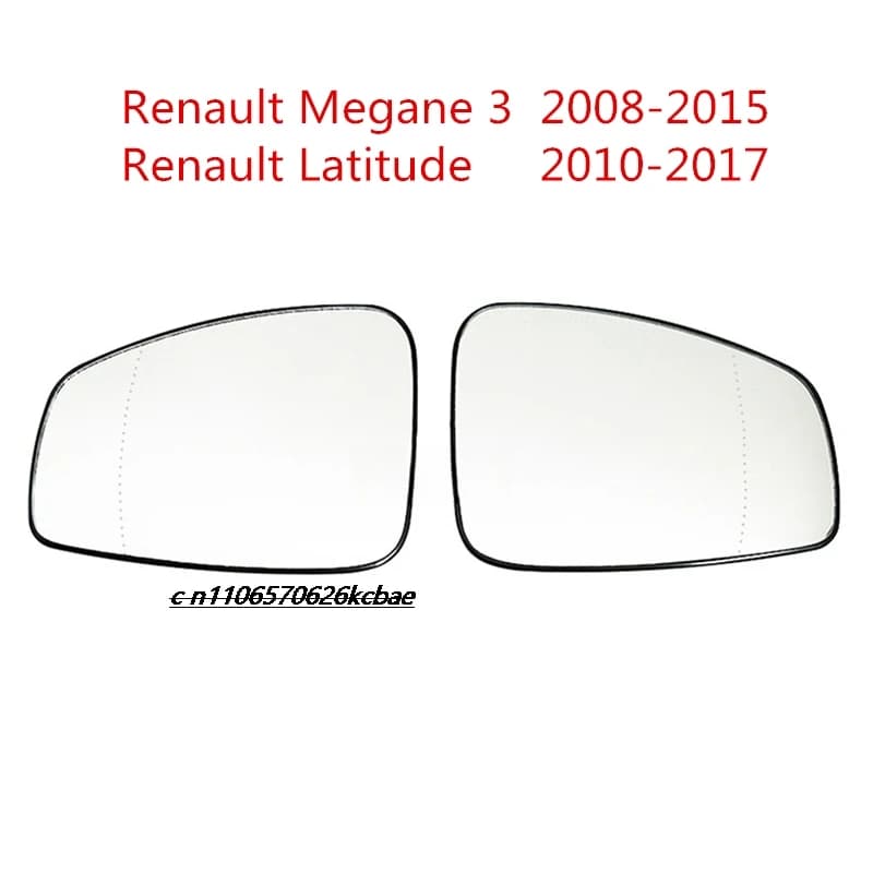 Applicable Renault Megane 3 Latitude lenses, reversing lenses, rearview mirror plates, rearview mirror heating glass