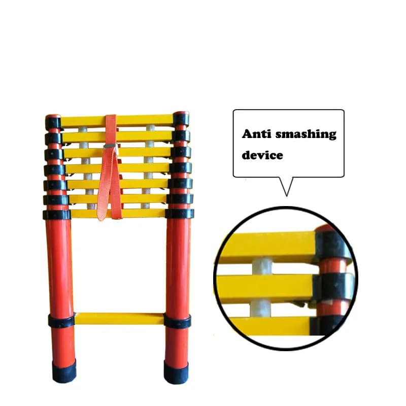High Quality 4M 5 6M  Fiberglass Telescopic Ladder Step Ladder