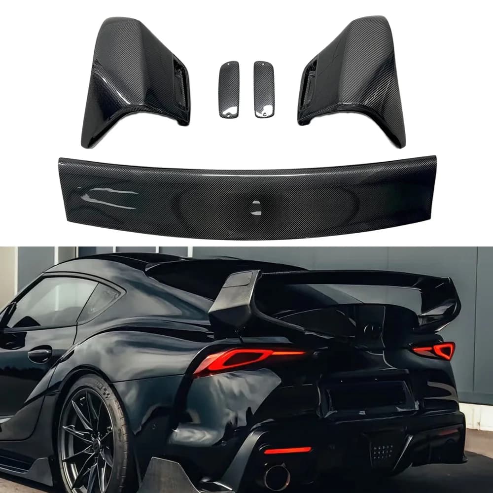 For Toyota Supra A90 A91 Mkv Rear Spoiler Wing Carbon Fiber SH Style Rear Trunk Wing