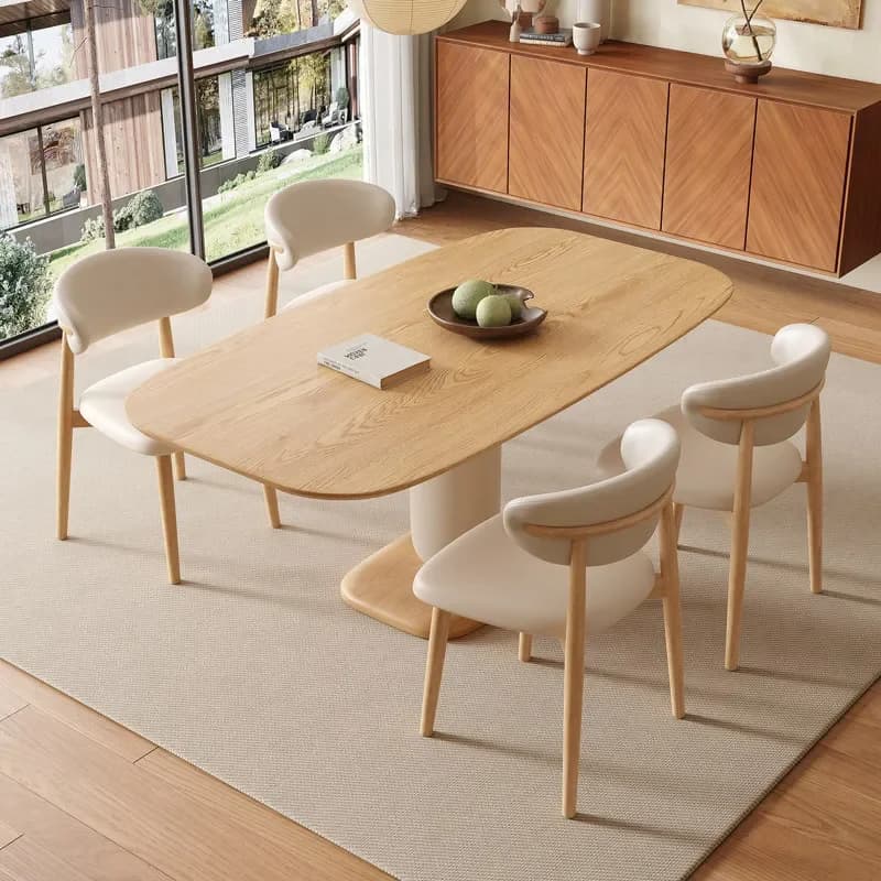 Square Solid Wood Dining Tables For Small Space Seating Room Dining Tables Interior Kitchen Mesa De Comedor Hotel Furniture