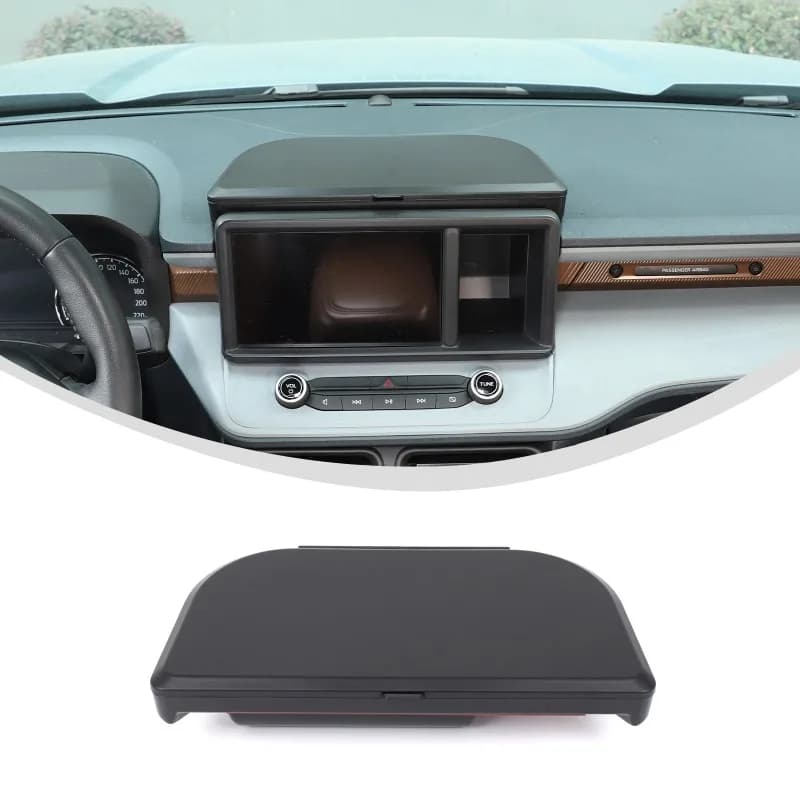 ABS For 2022-2026+ Ford Maverick Dashboard Center Console Storage Box Behind Navigation Screen Car  Accessories