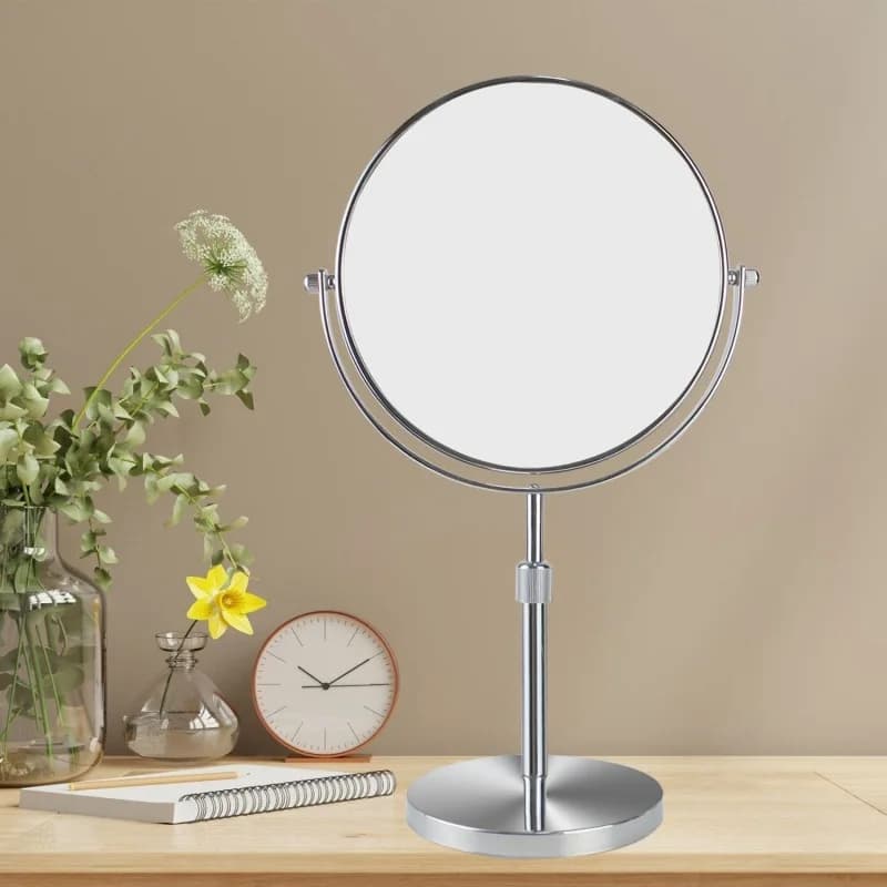 Lifting double-sided makeup mirror, desktop desktop European makeup mirror, adjusting height, student dormitory mirror