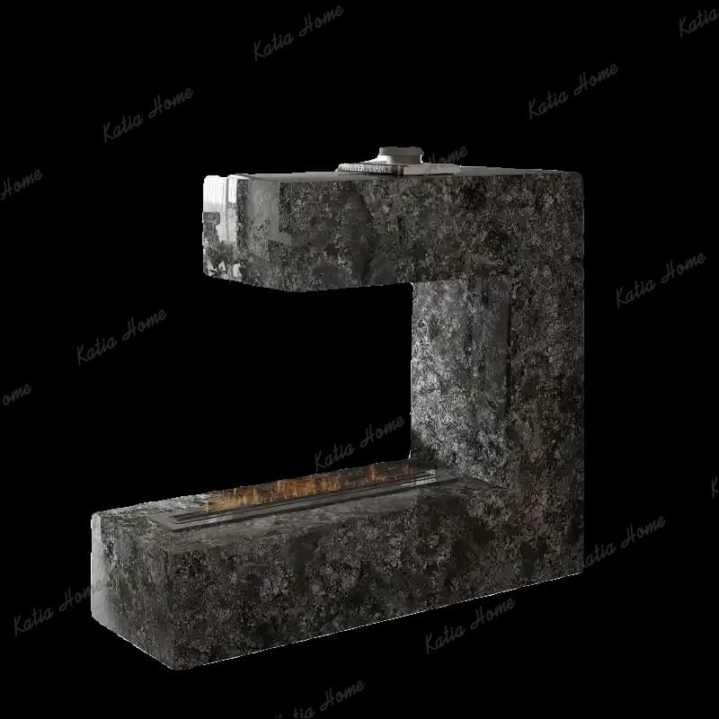 PG  Home Entry Entrance Cabinet Simple Modern Slate Entrance Platform Embedded Fireplace Decorative Cabinet