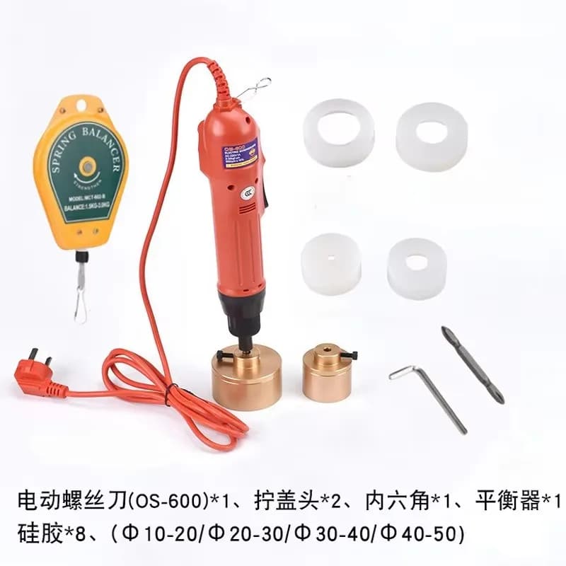 Hand-Held High Torque Electric Bottle Capper – New Condition, Specialized for Metal Lids