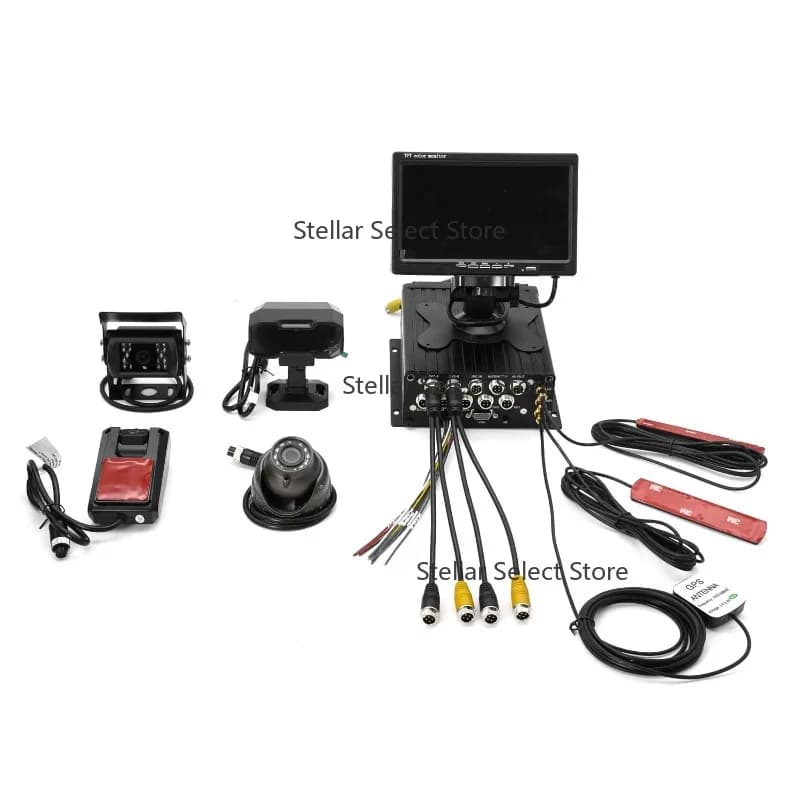 AI 4CH Vehicle Truck Mobile DVR GPS System 1080P DMS  ADAS  Mdvr System Logistic Van Location Tracking 4G GPS MDVR