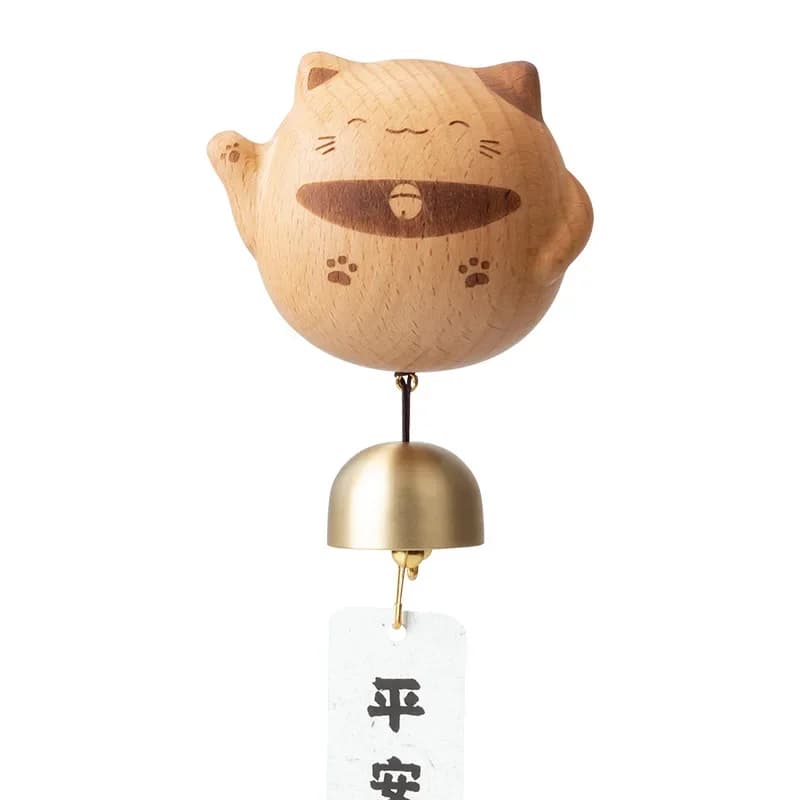 Lucky cat door bell, housewarming gift, moving greenhouse gift, suction door entry door porch decoration ornament