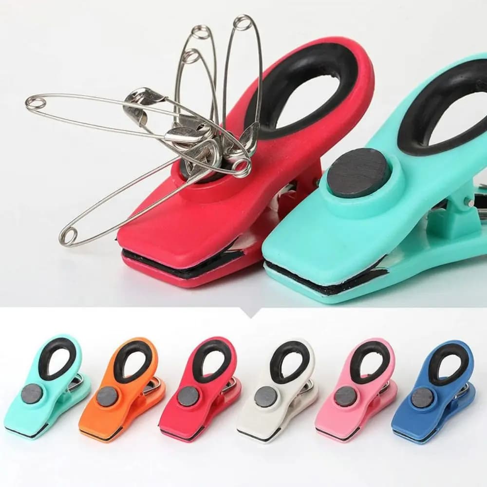 Moisture-proof Refrigerator Magnetic Clip Strong Magnet Food Grade Memo Note Magnet Clip Non-slip Food Sealing Clip Food