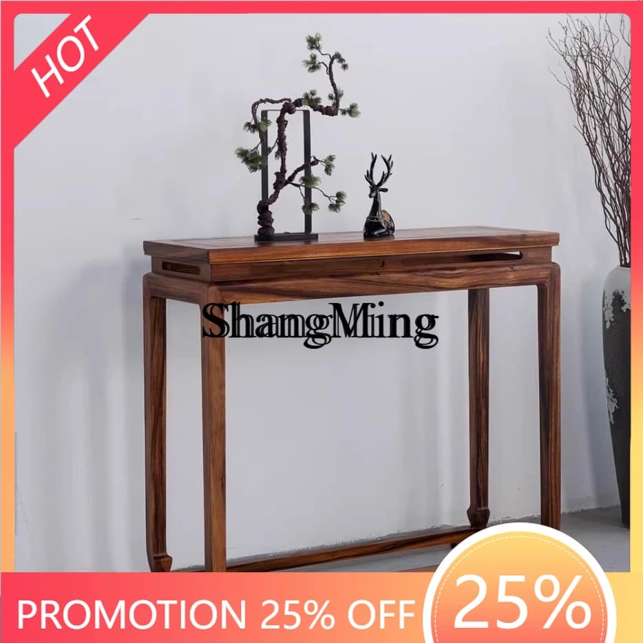 FG  good-looking walnut new Chinese-style entrance rack, entrance cabinet, simple case, living room entrance table