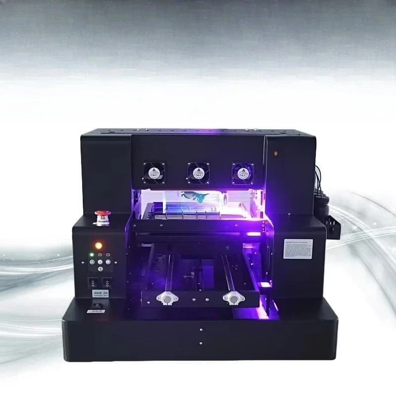 Latest A4 UV DTF printing flat UV printing machine mobile phone case pen card bottle glass wood metal acrylic