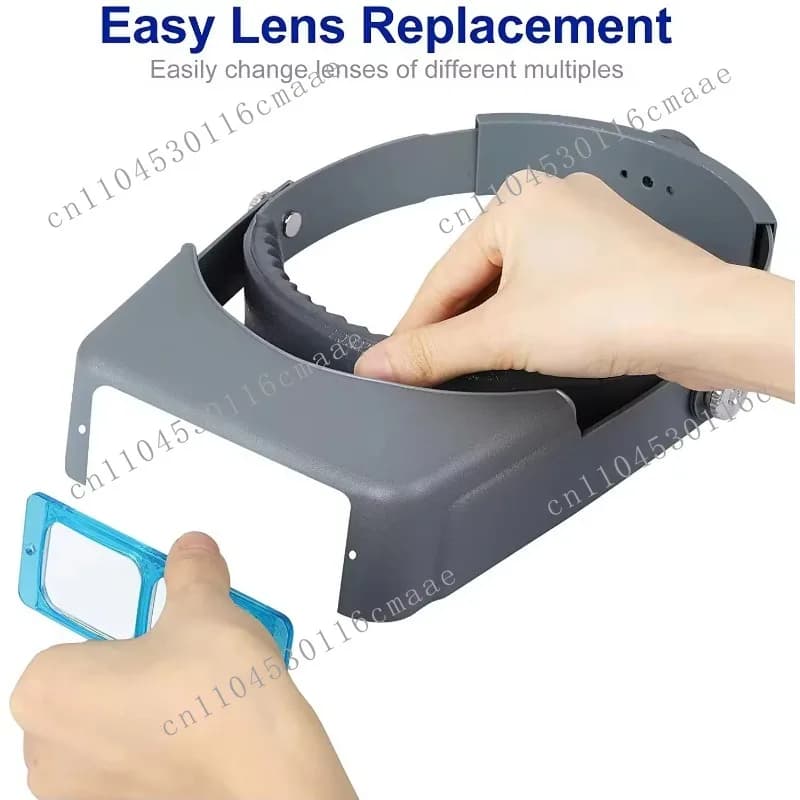 Head Waring Magnifier Eye Loupe Watchmaker Jewelry Magnifying Glass Head-Mounted Jeweler Tools