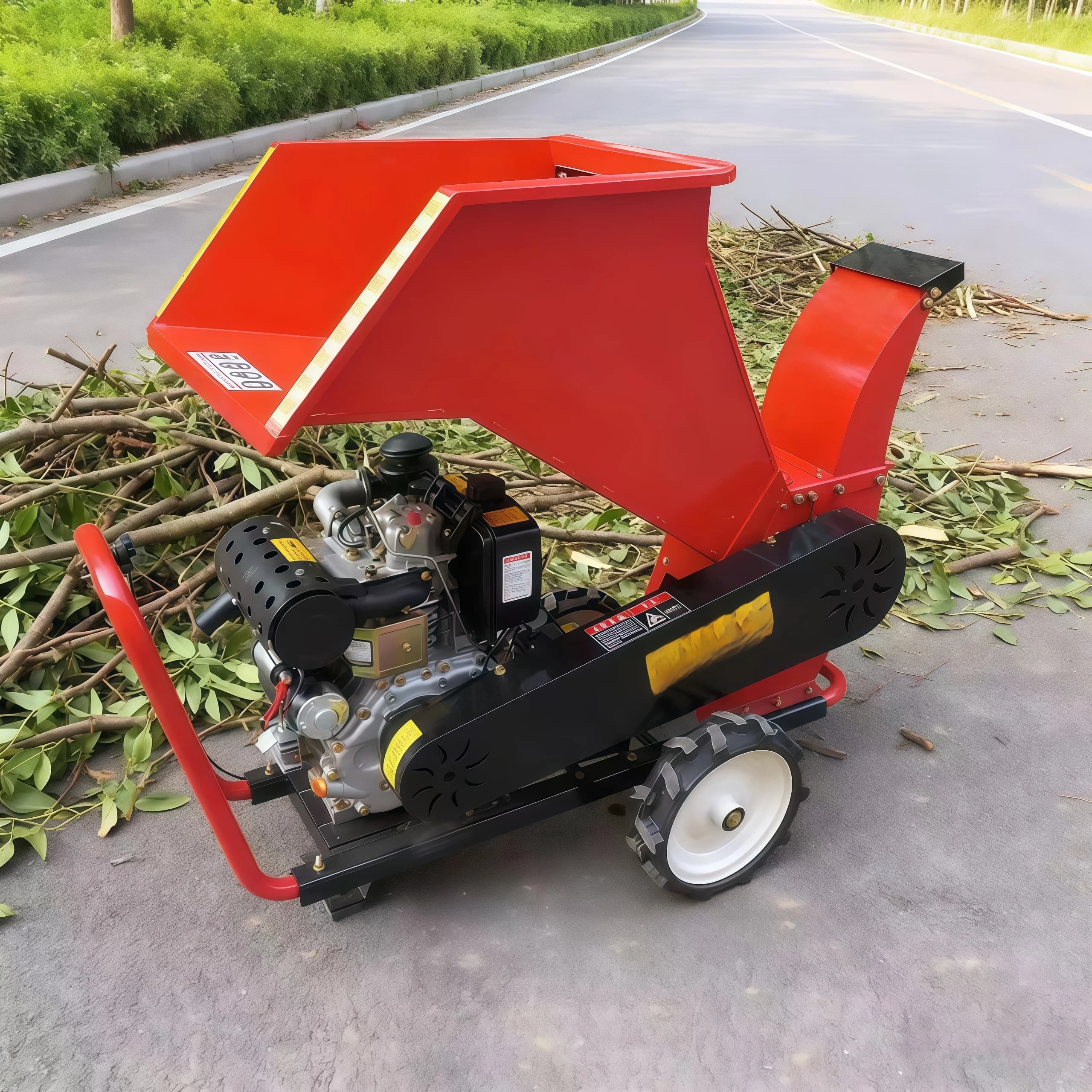 Compact Mini Wood Chipper for Small Garden Use 8.2W High Efficiency Professional Easy to Operate