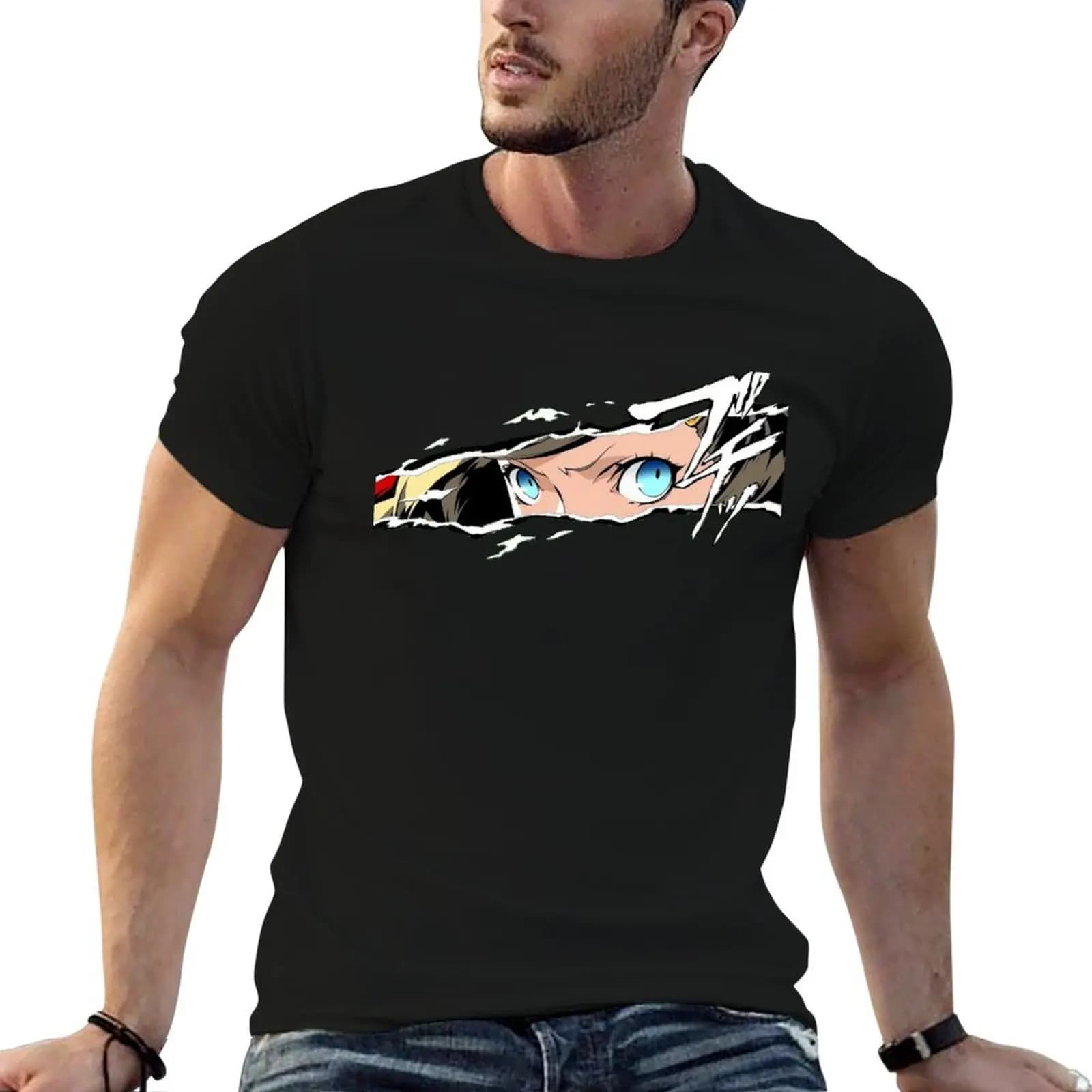 Ann Takamaki Panther Cut In T-Shirt shirts graphic cute clothes mens tall t shirts