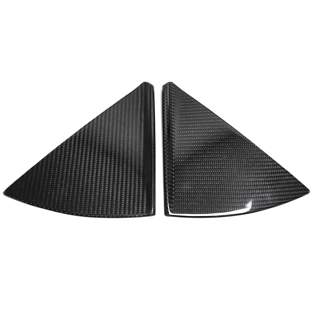 For Chevrolet Corvette C8 Stingray Convertible 2020-2024 B Pillar Rear Triangle Cover Dry Carbon Fiber Exterior Car Accessories