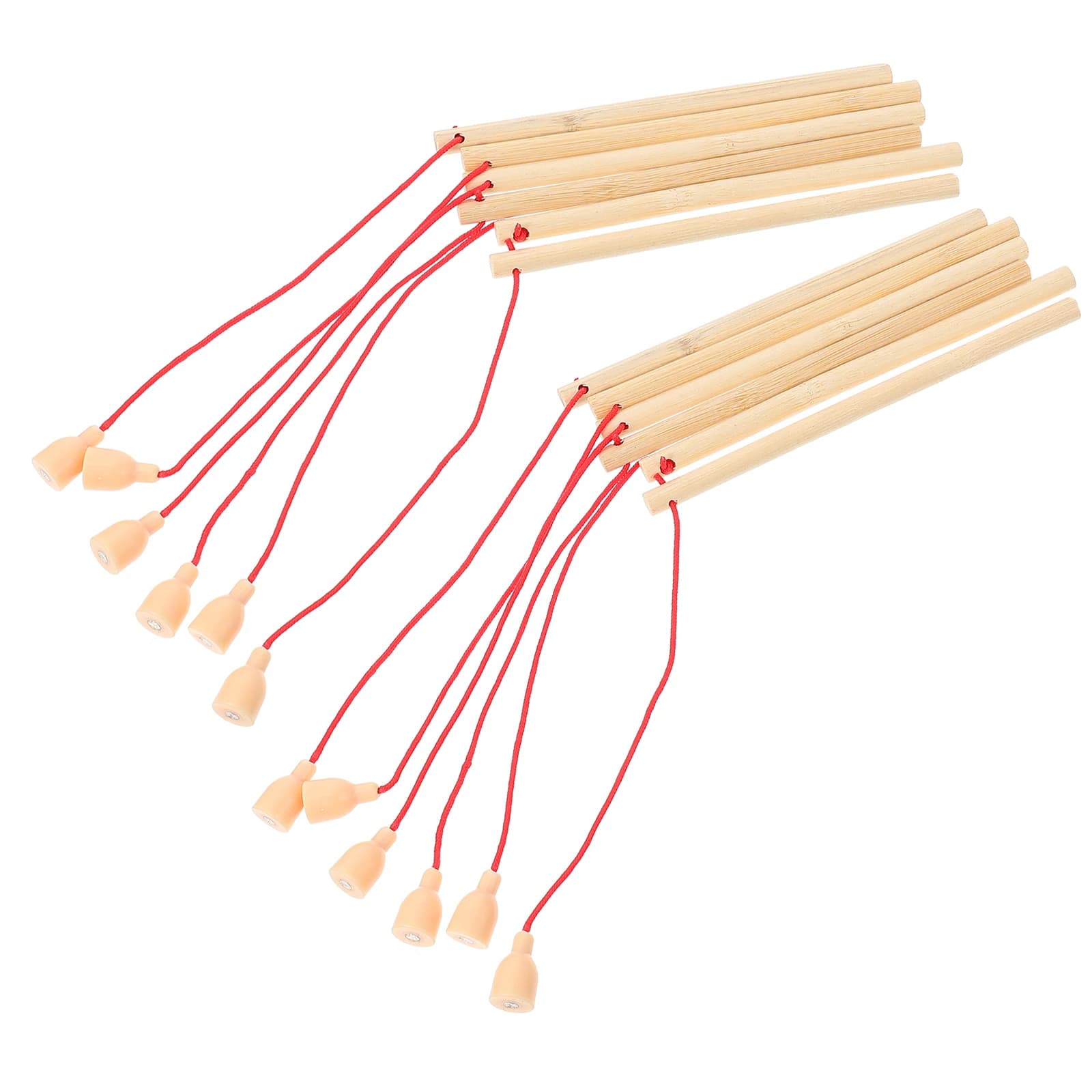 12pcs / 6pcs Wooden Magnetism Fishing Poles Wood Fishing Rod Kindergarten Early Educational Props Kids Puzzle 15cm