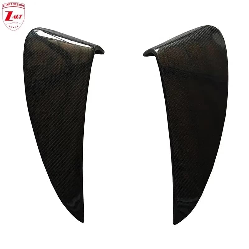 Z-ART 2012-2016 981 Dry Carbon Fiber Side Vents for Porsche 981 Boxster Cayman Prepreg Carbon Fiber Side Air Intake for 981