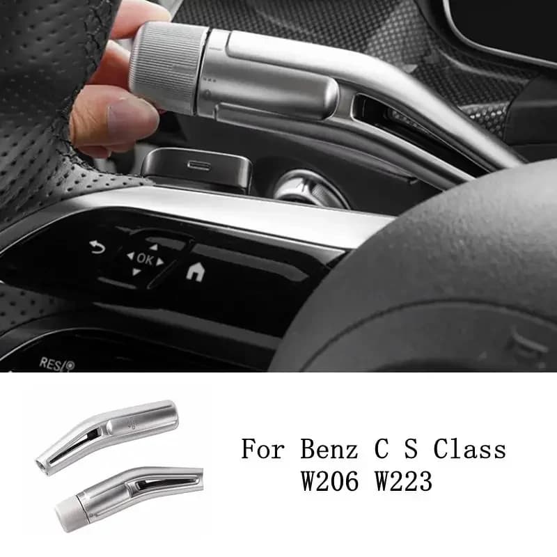 Palanca de cambio de volante para coche, cubierta embellecedora de varilla de limpiaparabrisas para Mercedes Benz C S EQE EQS cl