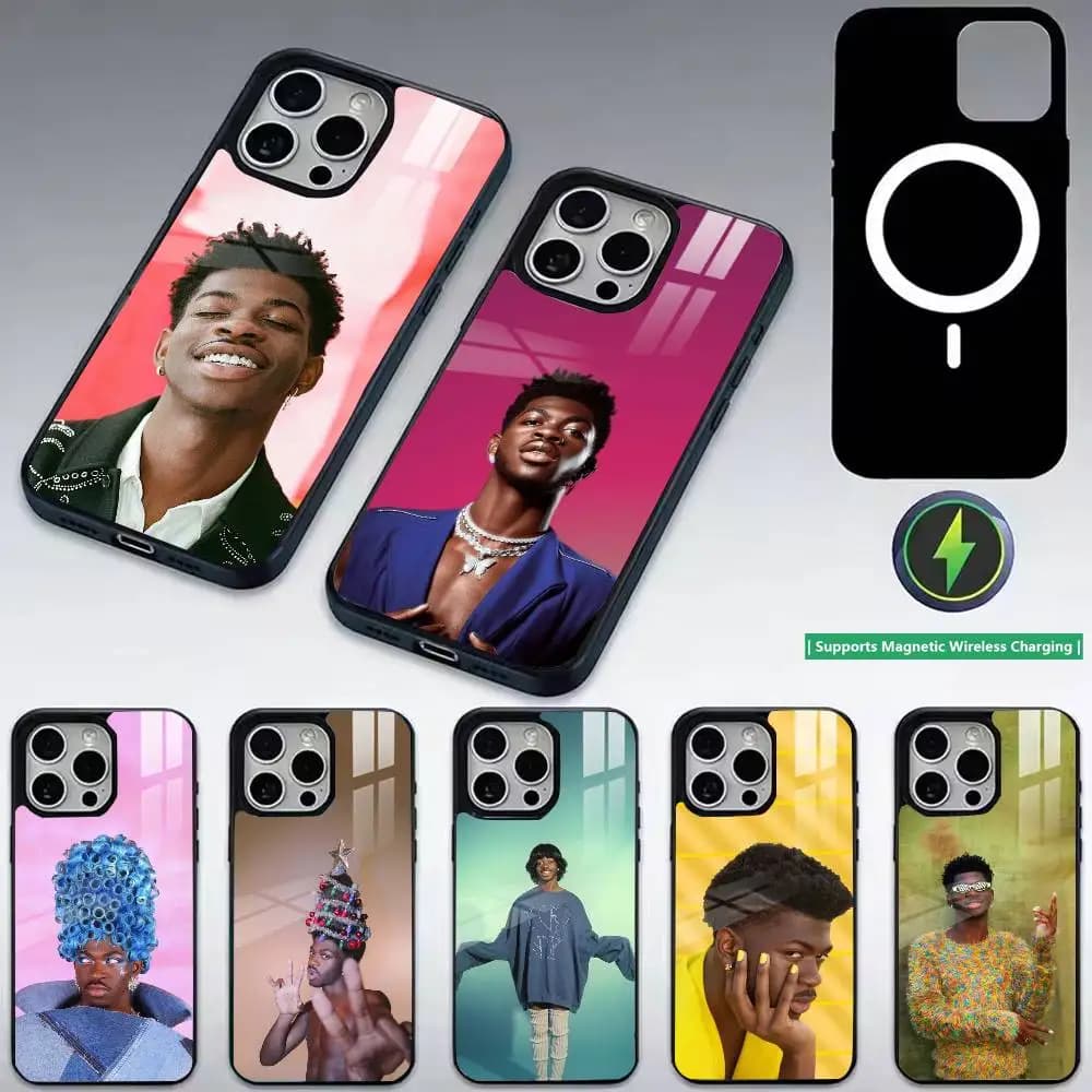Hip-hop l-LNGSHOT Phone Case For iPhone17,16,15,14,13,12,11 Plus,Pro Supports Magnetic Wireless Charging