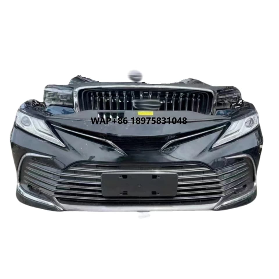 Complete front bumper assembly for Highlander Front Nozzle with Gasson fog lamp hood fender removal parts
